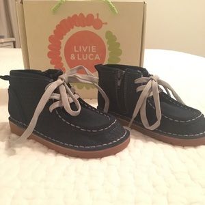 Livie and Luca Bailey suede navy boots